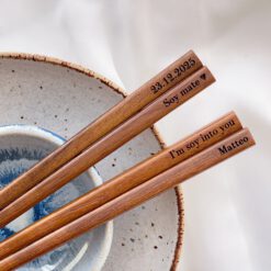 Luxe Japanse eetstokjes met naamgravure